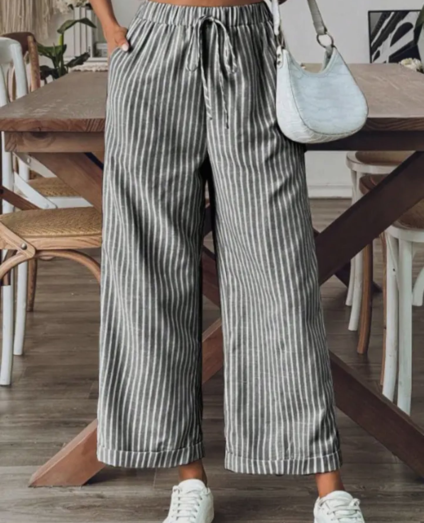 Striped Linen Pants