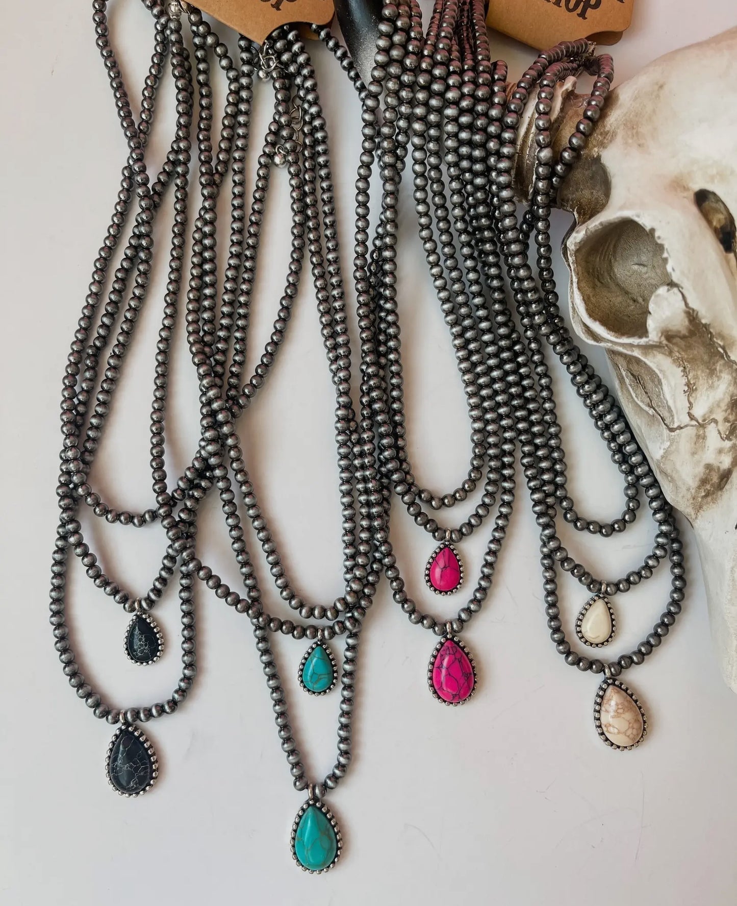 Layered Navajo Pearl Necklace